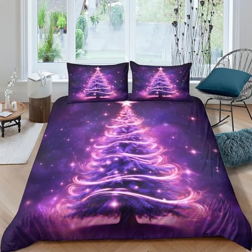 Housse de couette Noël 200x200cm le cadeau de lit double parfait - 2
