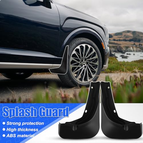 Image of Mud Flaps Splash Guards for 2026 Hyundai Palisade Calligraphy, Durable ABS Material, No-Drill Installation, Protects Against Mud, Rocks, and Debris, Front & Rear Fender Liner (4PCS)
