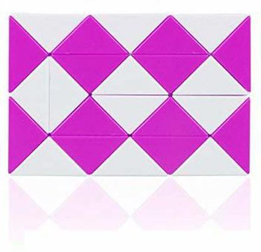Uscatalog Magic Snake 36 Blocks Geometric Brain Teaser Ruler Cube Wedges Twist Puzzle Toy (Purple/White) (B0BW6BSJYW) Amazon Price History, Amazon Price Tracker