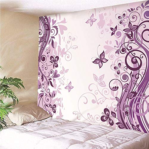 Homxi Wandteppiche Tapisserie,(150x150CM) Wandteppiche Trippy Polyester Lila Wandteppiche Tapisserie Moderne… – Bild 5