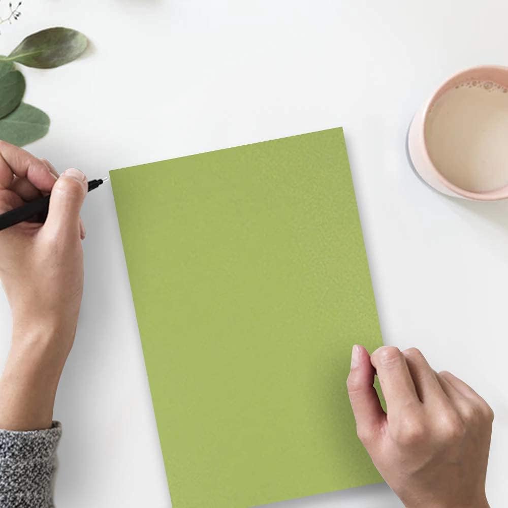 JAM PAPER Matte 28lb Paper - 105 gsm - 8.5 x 11 - Olive Green - 50 Sheets/Pack