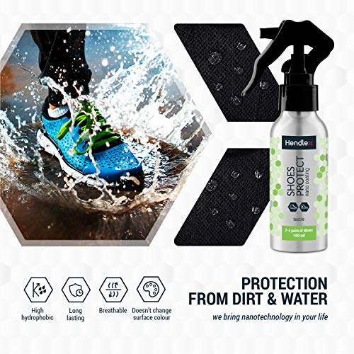 Hendlex Shoe Sneaker Protector Waterproof Spray for Shoes 3.38 oz