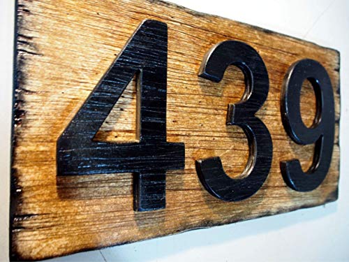 Custom Address Plaque, Rustic House Address Signs, Made Of Distressed Wood, House Numbers, Cabin Housewarming Gifts #TOP5