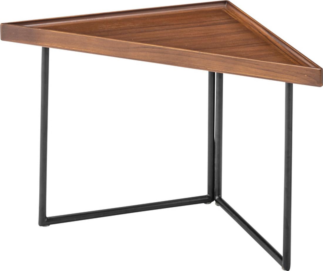 Amazon｜サイドテーブル 三角 コーナー用 角置き 木製 スチール ミニ