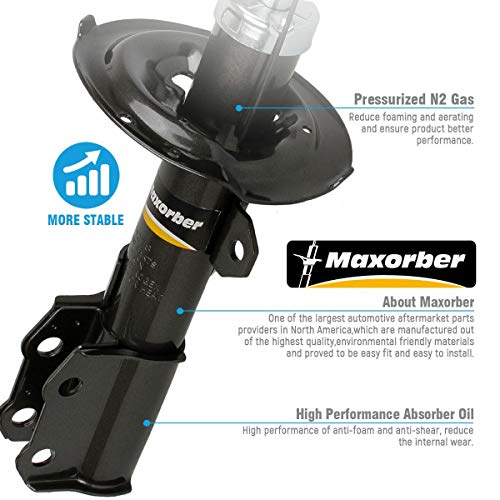 Maxorber Front Set Shocks Struts Absorber Compatible With Celica 2000 2001 2002 2003 2004 2005 Shock Absorber Shock Set 334278 334277 #TOP2
