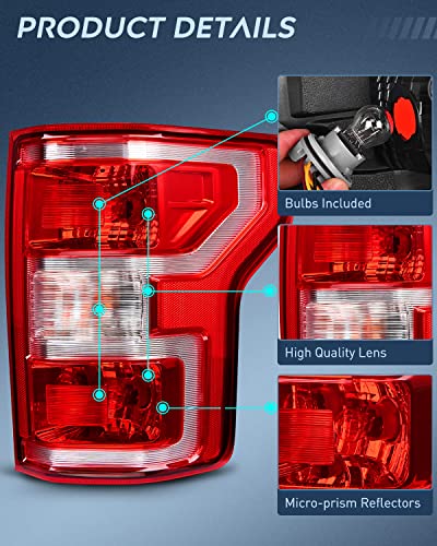 Image of Nilight Taillight Assembly for 2018 2019 2020 Ford F150 Pair