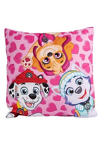 United Labels Paw Patrol Girl's Time Coussin décoratif Coussin décoratif Oreiller Rose 30 x 30 cm