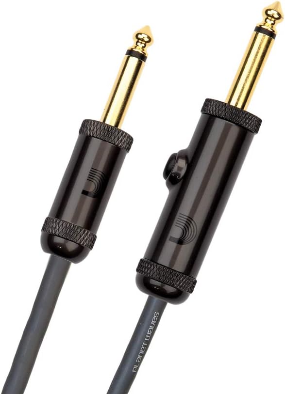 D’Addario Accessories Custom Series Circuit Breaker Guitar Cable, Momentary Kill Switch Instrument Cable with ¼ Inch Ends