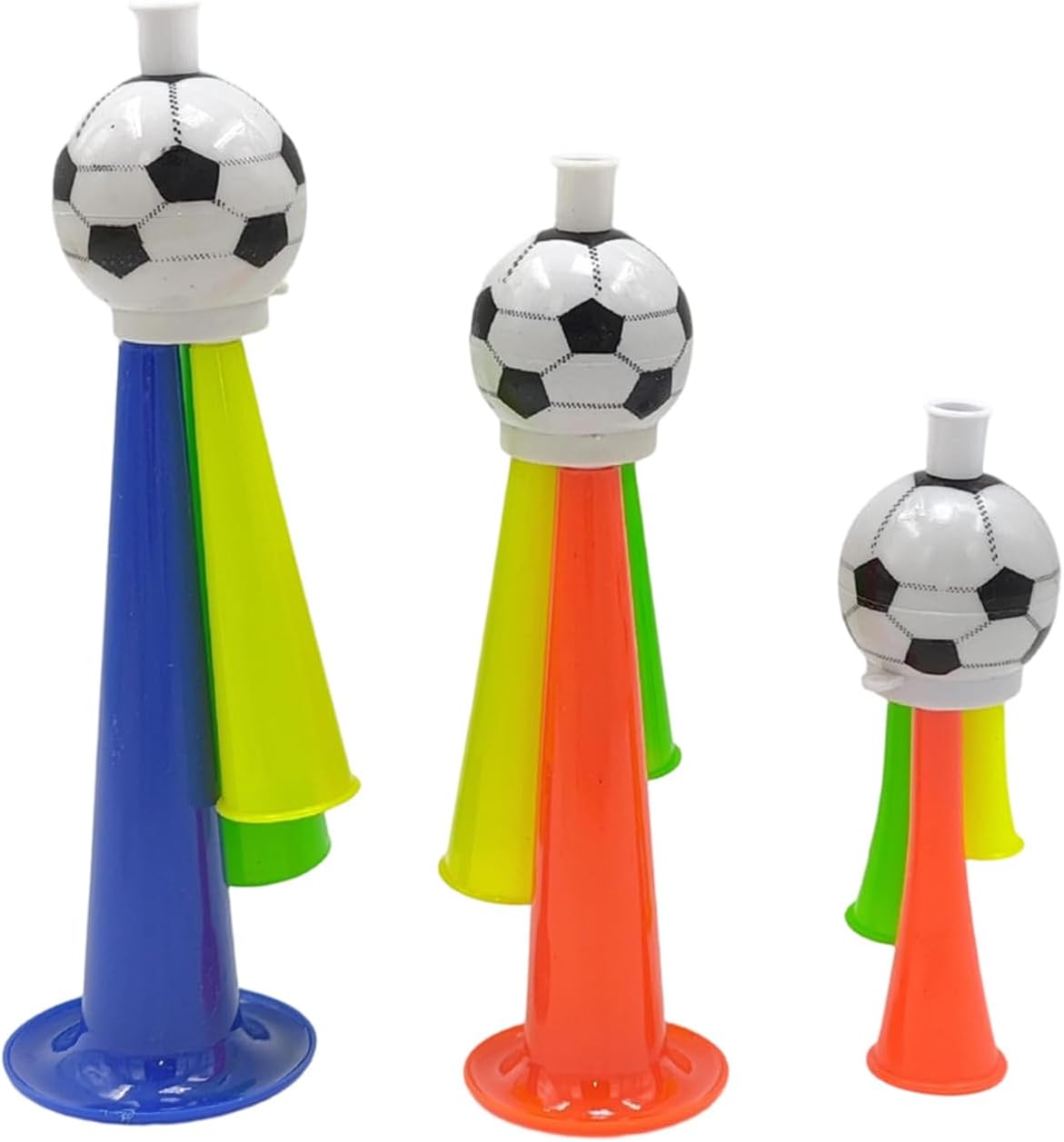 Set of 10 Colorful Stadium Horns Random Color Soccer Fan Trumpet for Football Game and Group Gatherings Sports Event Horn