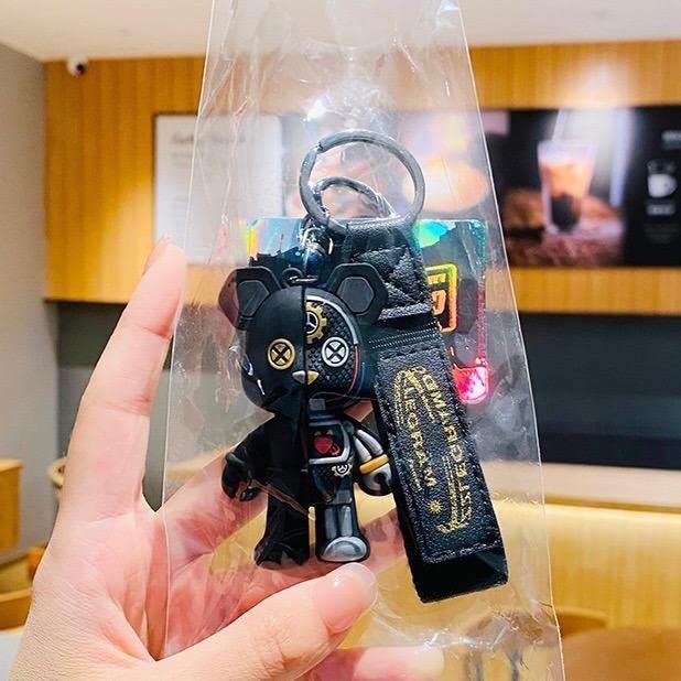 Amazon.co.jp: キーホルダー 黒 ブラック くま クマ 車 カー用品 カー 