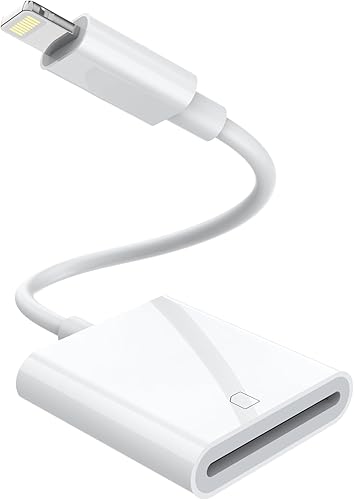 Miniatura 1 de Lector de cámara de tarjetas Lightning a SD para iPhone iPad, lector de tarjetas SD lector de tarjetas de memoria, visor de cámara de rastro,