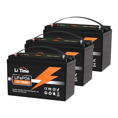 Litime 3 Piezas Bateria Litio 12v 100ah, Hasta 15000 Ciclos Y 10 Años De Vida, Batería Lifepo4 Con 100a Bms, Baterias Solares Para Caravana Energía Respaldo Aplicación Fuera Red Barco Motor Arrastre Litime 3 Piezas Bateria Litio 12v 100ah, Hasta 15000 Ciclos Y 10 Años De Vida, Batería Lifepo4 Con 100a Bms, Baterias Solares Para Caravana Energía Respaldo Aplicación Fuera Red Barco Motor Arrastre