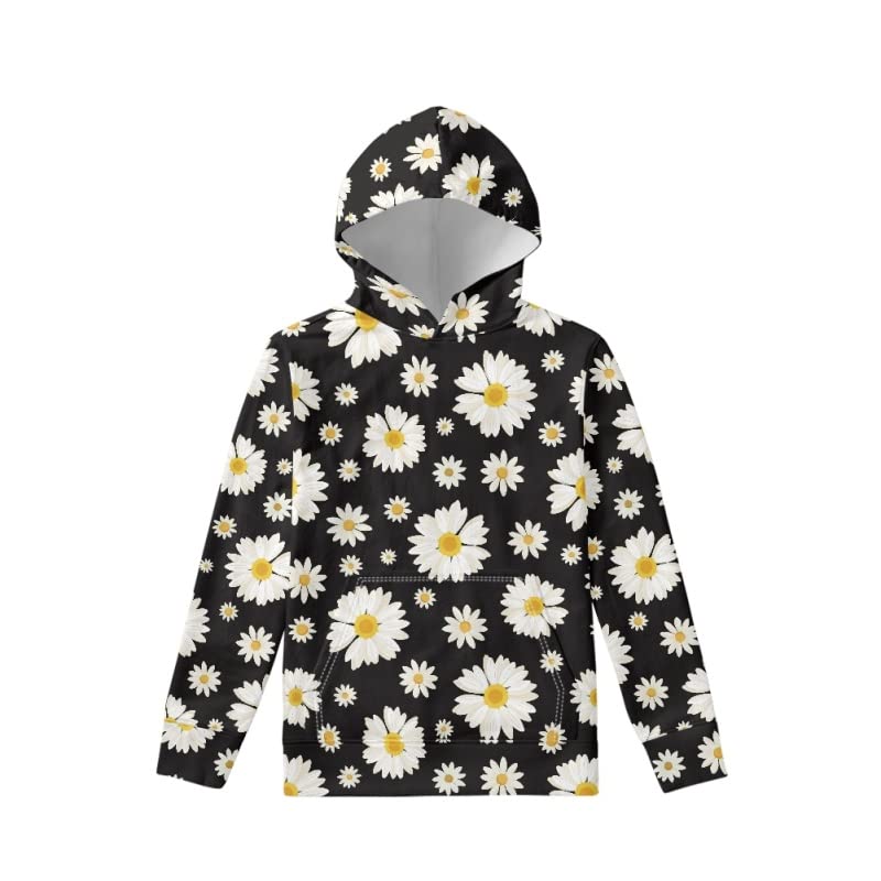 AmzPrint Kids Graphic Marble Hoodie Gold Navy Blue And White Boys Girls Hoodies Sweatshirts Funny Print Teen Pullover Shirts3