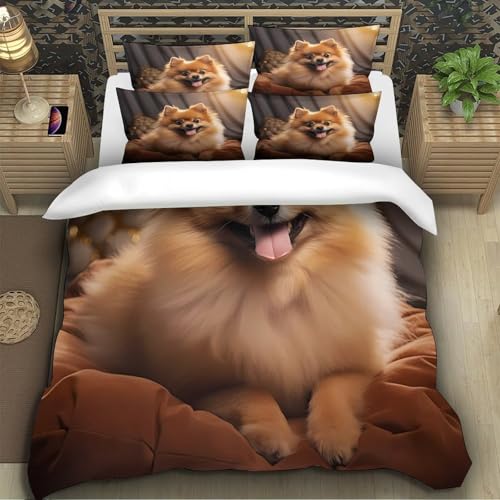 Parure de lit housse de couette chat 3D microfibre pour lit enfant et garçon