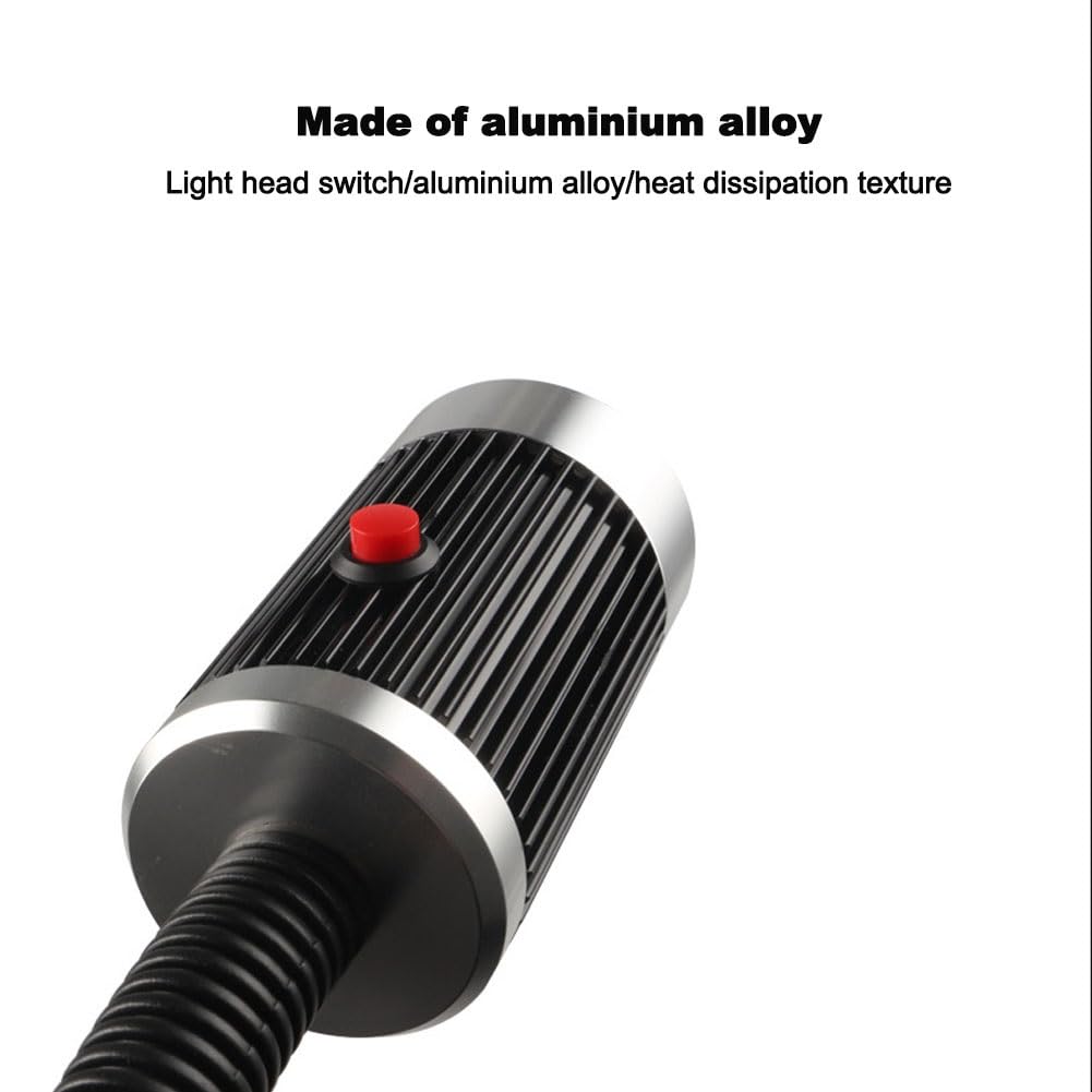 Lampa robocza do maszyn narzędziowych 220 V silne oświetlenie magnetyczne lampka nocna 24 V pojedynczy przełącznik lampa łabędzia szyja do szafek nocnych (6W24V mocna podstawa magnesu)