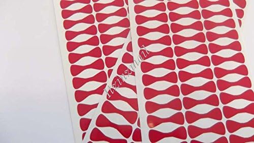 Vinyl 50 ct 1" Red Bow Ties Easy Peel Off and Stick 50 ct Total