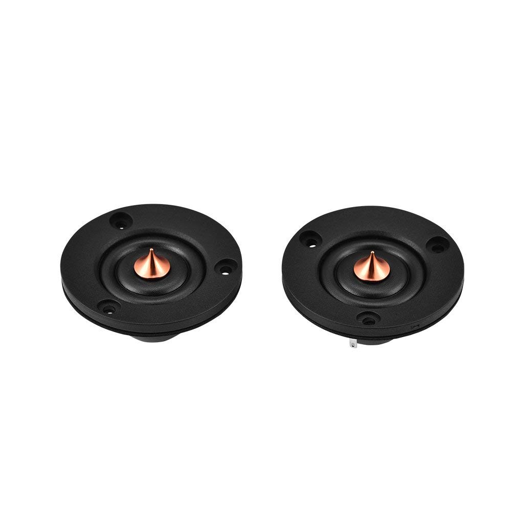Zerone 1 paire d'aigus à dôme composite en soie/polymère de 5,1 cm, 4 Ohm, 30 W, haut-parleur aigu Hi-Fi, stéréo, basses lourdes, haut-parleurs de voiture