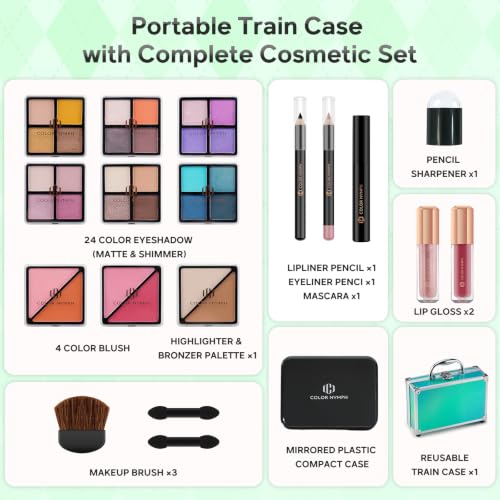 Color Nymph Girls Makeup Kit for Teens Make up Set for Beginners Mint Green — view 3