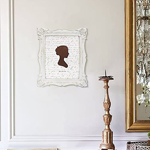 Cadre photo vintage blanc pour décoration murale de salon chic 20x25cm - 8
