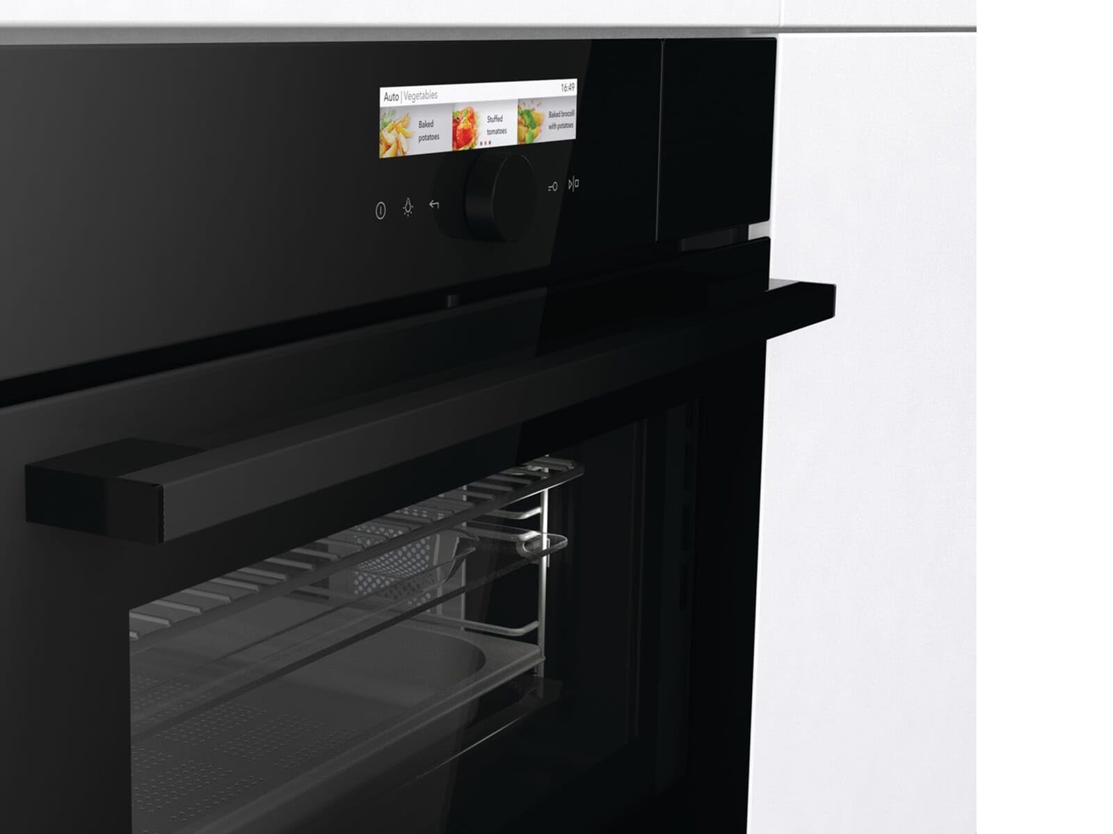 Gorenje Masterline BCMS598S19BG Kompakt-Dampfbackofen mit Mikrowellenfunktion Schwarz