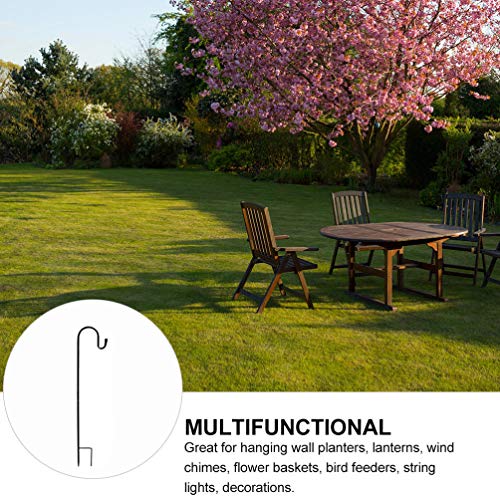 Gancho para pastores BESPORTBLE no chão, gancho de ferro para plantas, estaca de jardim para pendura