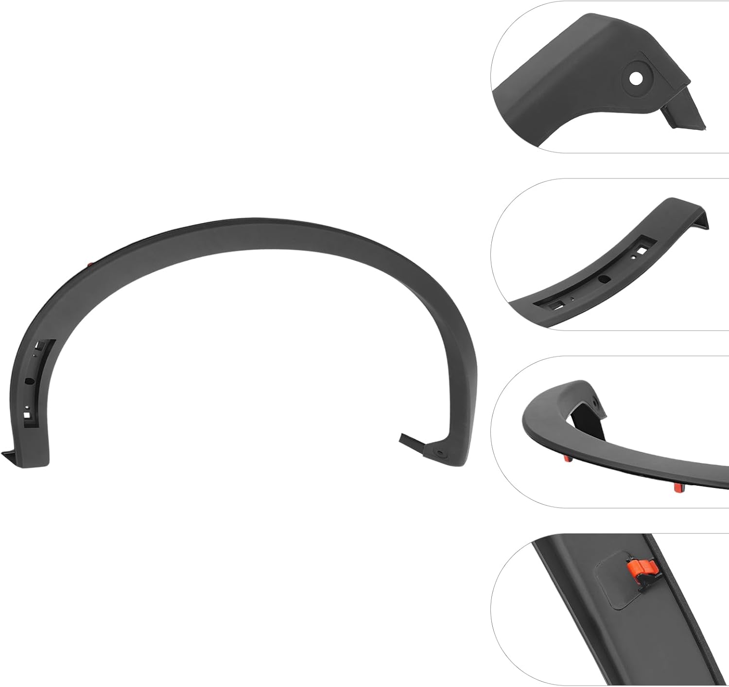 Front Fender Trim Molding For 2022 2023 2024 Mitsubishi Outlander & PHEV, 7400A596, MI1291105, 7400A595, MI1290105, Left/Right Side Wheel Arch Trim Black Wheel Flare (Left Driver Side)