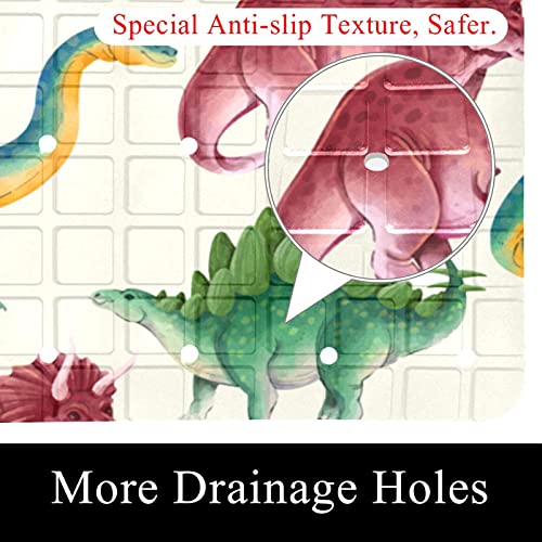 Tapis de bain antidérapant avec ventouses et trous de drainage