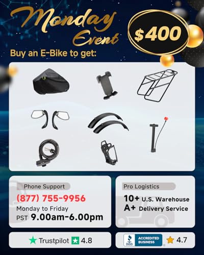 Image of PUCKIPUPPY Electric Bike for Adults 960W, 48V 20AH Battery Adult Electric Bicycles, 26 inch Fat Tire Full Suspension Step-Thru Ebike, 28MPH Mountain Ebike, 7 Speed, 80Miles Range-Boxer ST