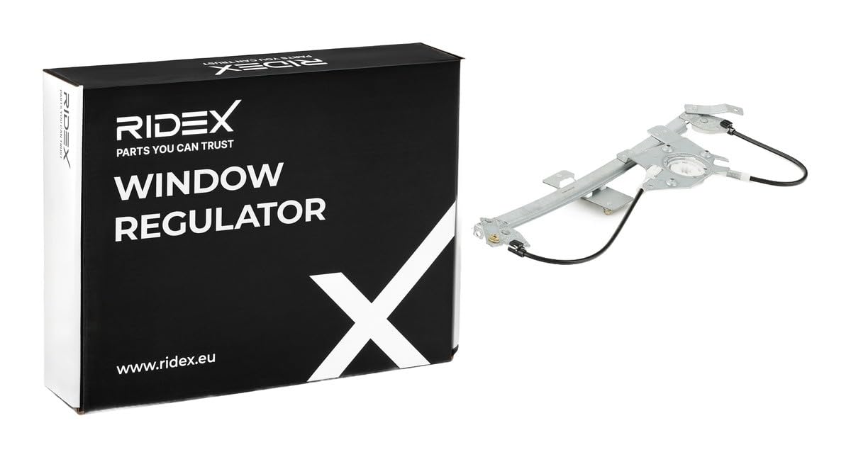 RIDEX 1561W0277 Elevalunas eléctrico Delante, Izquierda sin electromotor Compatible con SMART FORTWO Coupé 451