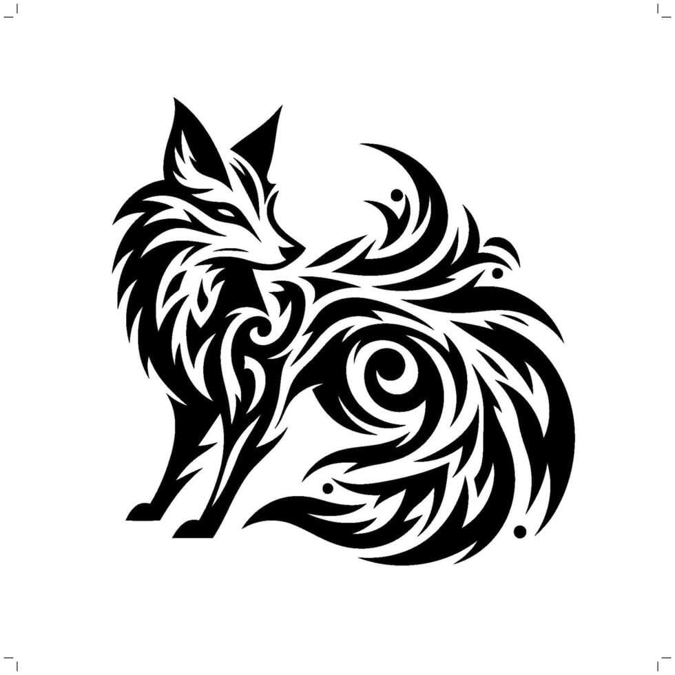 Amazon.co.jp: 狐 黒 STICKER JAPAN 各約長辺10センチ カッティング