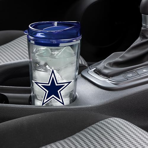 Image of Rico Industries NFL Football Double Wall Classic 16oz Or 20oz Tritan Tumbler W Lid