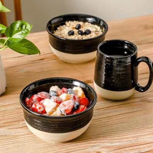 Hasense-Ceramic-Soup-Bowls-and-Cereal-Bowls-20-OZ-Bowls-for-Kitchen-Set-of-6-Stackable-Bowls-Set-for-Ramem-Salad-Oatmeal-Rice-Snack-Dishwasher-Microwave-Safe-Black Hasense Ceramic Soup Bowls and Cereal Bowls 20 OZ Bowls for Kitchen Set of 6 Stackable Bowls Set for Ramem Salad Oatmeal Rice Snack Dishwasher Microwave Safe Black