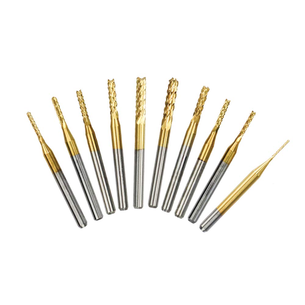 10 UDS. HERRAMIENTA DE CORTE DE BROCAS DE GRABADO DE CARBURO CEMENTADO De 2mm Para Smt Cnc Pcb