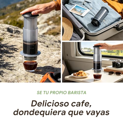 Image of Portable French Press Coffee Maker- Real Coffee, No Plastic Waste, 1-3 Cups, 3-in-1 Micro-Filtration, Fast Brew in 1 Minute, Ideal for Commuter, Office, Camping & Outdoor