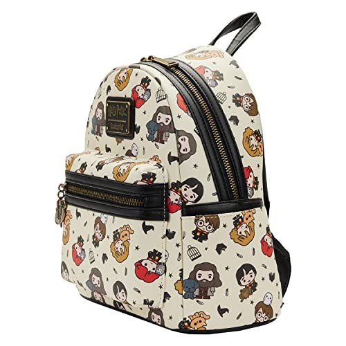 Loungefly Harry Potter Chibi Art All Over Print Womens Double Strap Shoulder Bag Purse2