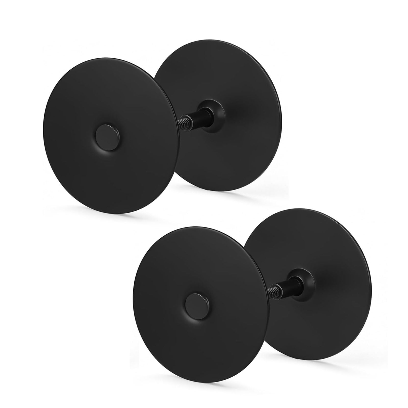 2Pcs Stainless Steel Door Hole Cover Plate Door Knobs Hole Deadbolts Cover for Enhances Security and Privacy Secure