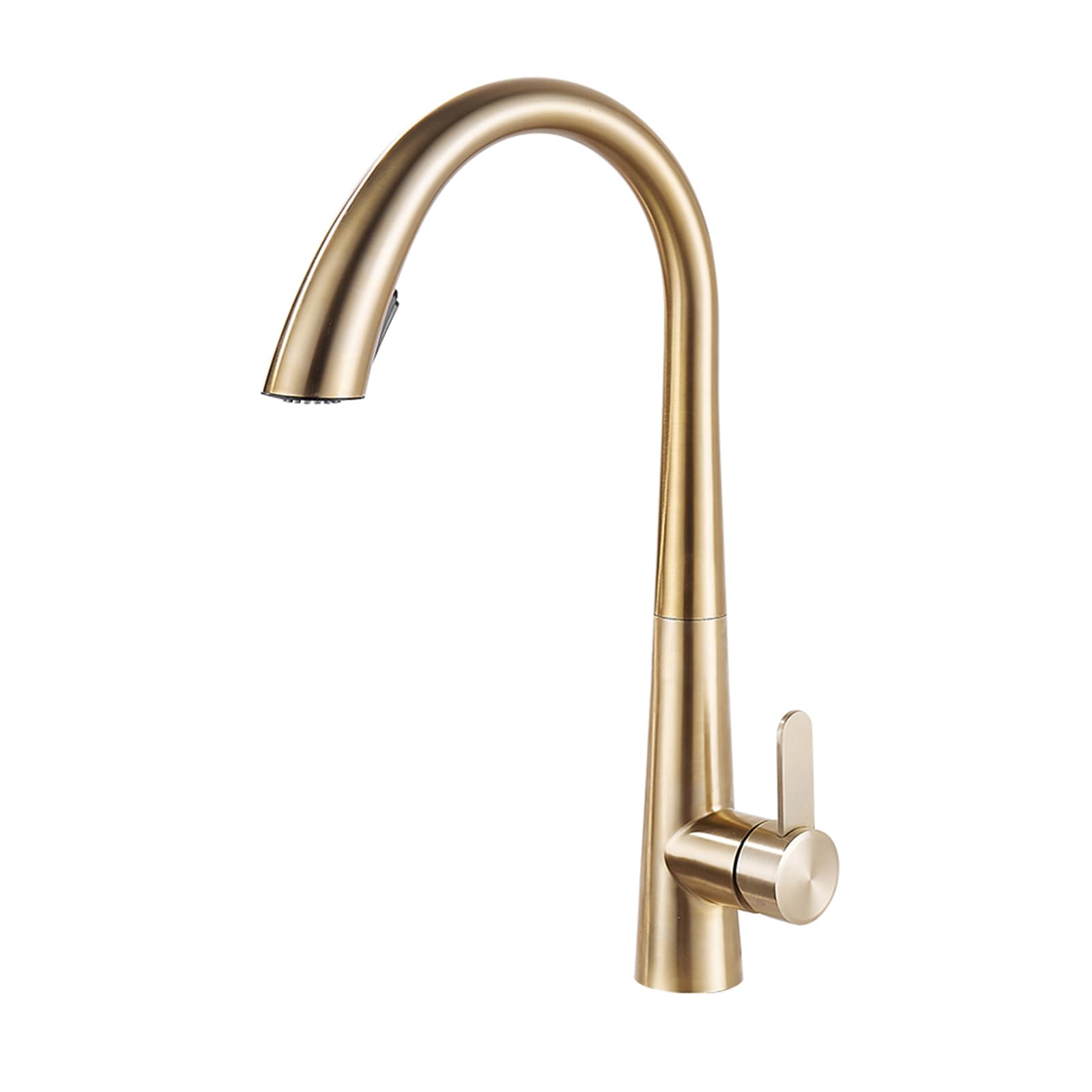 Robinet de cuisine mitigeur noir monocommande eau chaude froide