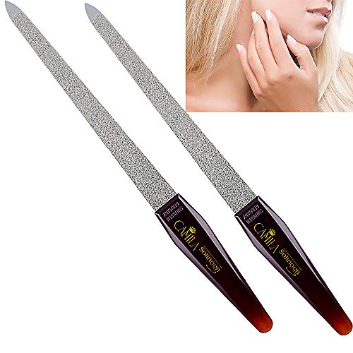 Camila Solingen CS18 Professional Sapphire Metal Nail File Pointed for Fingernail and Toenail Care. Double Sided Coarse Fine for Manicure and Pedicure. Stainless Steel from Solingen Germany (7