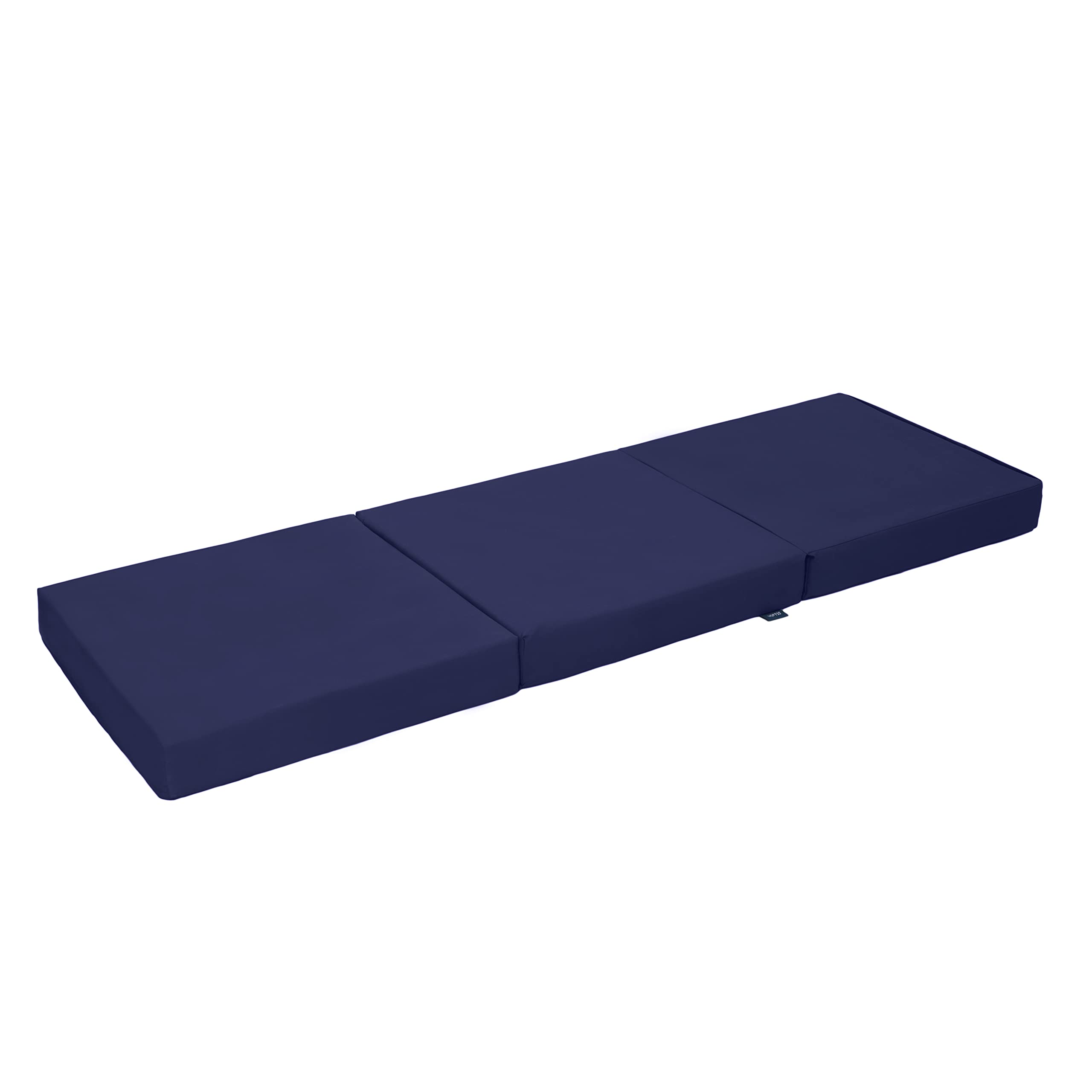 Loft 25 Matelas Z Pliable Simple | Lit Z Cube Pliable résistant à l'eau | Chambre d'amis, Salon, Chambre à Coucher | Matelas futon Confortable | Canapé-Chaise léger et Durable (Marnie)