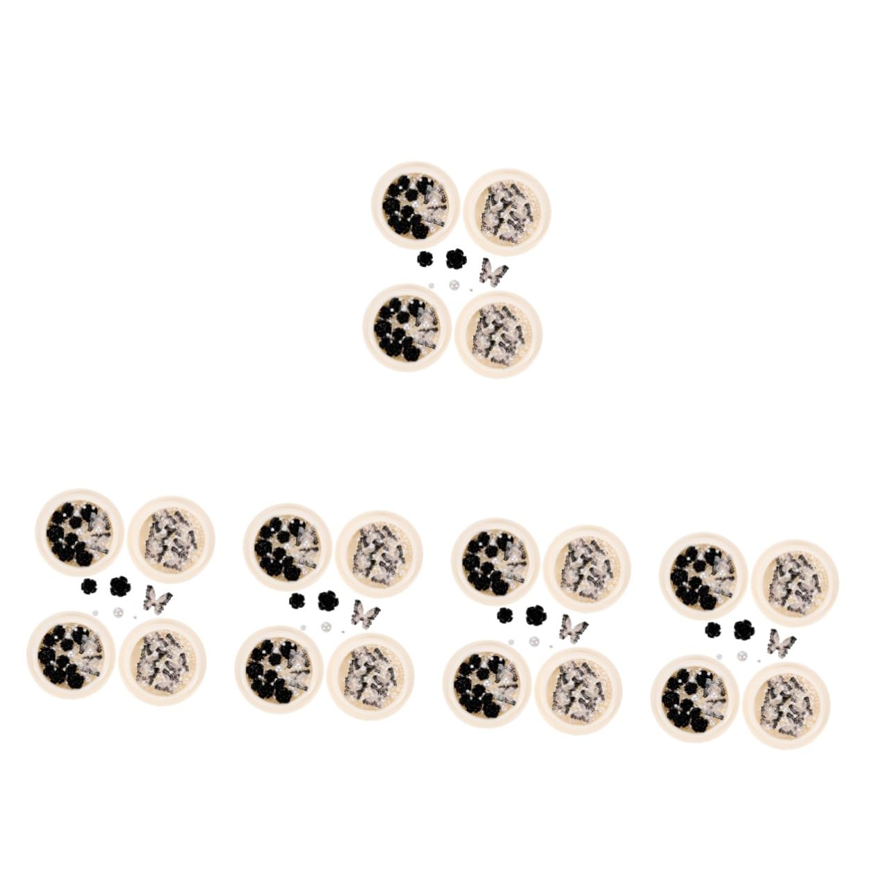 Charms De Pour Boîtes De Décorations Nail Art Avec Argentées Accessoires Pour Manucure