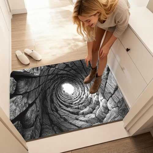 Tapis illusion optique 3D évite les chutes et redynamise les entrées - 8
