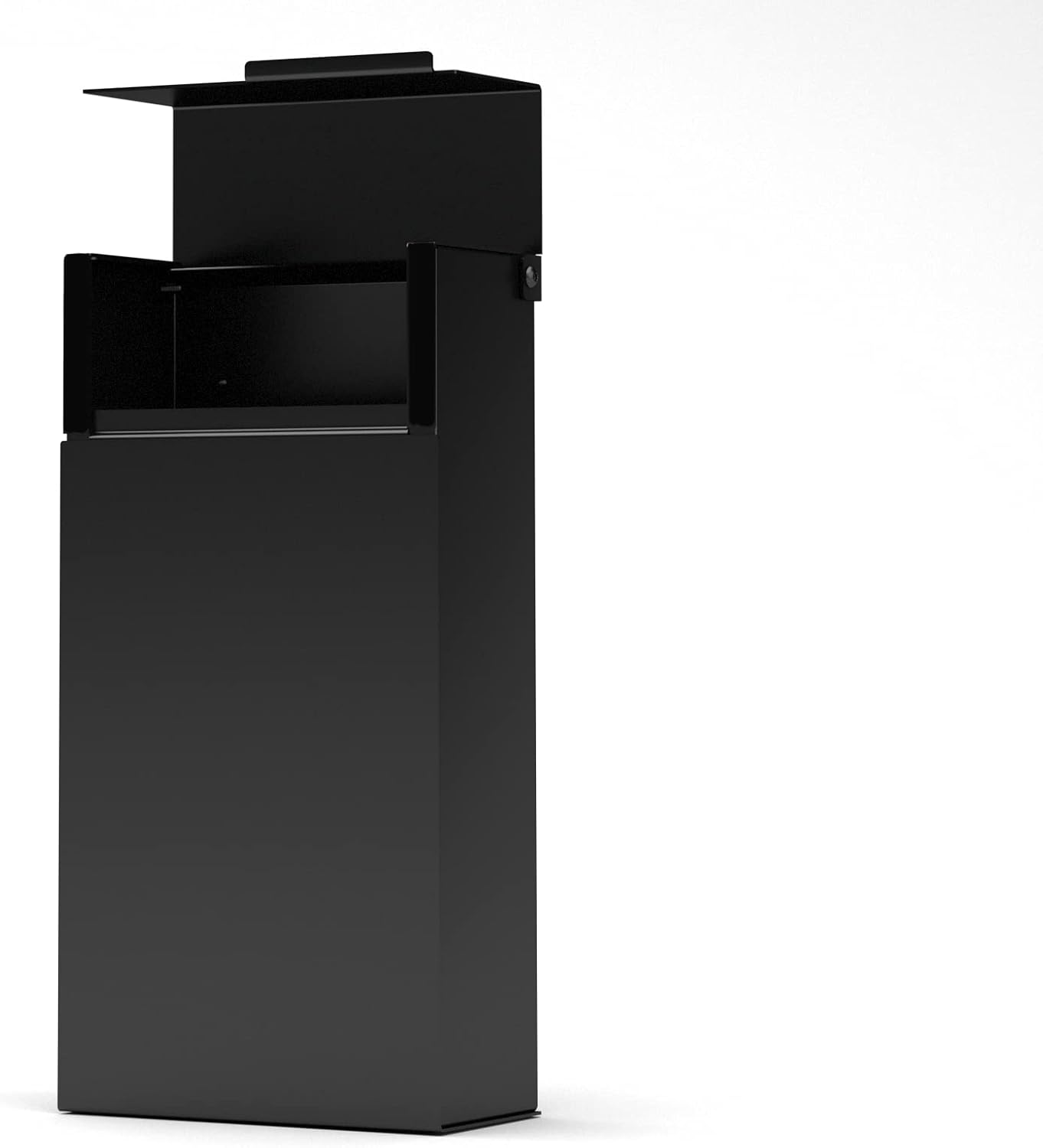 City Personalized, Vsons Modern Design Mailbox, Black Powder Coated, Wall-Mount Mailbox Vsons Design