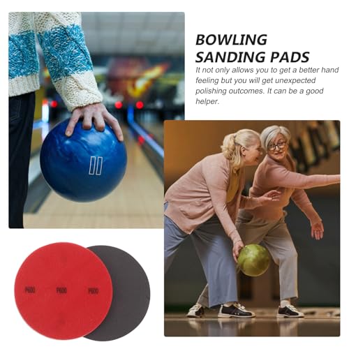 Kit de lijado para bolos y mantenimiento con almohadillas para limpiar bolas de boliche 3
