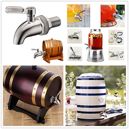 Promaker Stainless Steel Beverage Dispenser Replacement Faucet Tap Spigot For Homebrew Barrel Fermenter Wine Beer Beverage Juice Dispenser Spigot (Beverage Dispenser) #TOP6