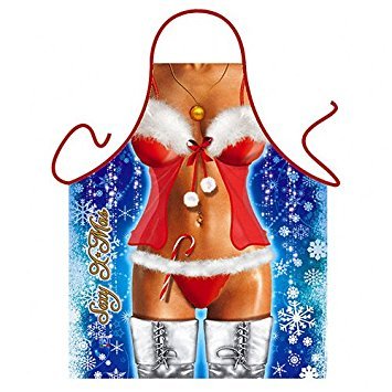 "Sexy X-Mas" (Girl) - Sexy Kitchen Apron - 100% Polyester