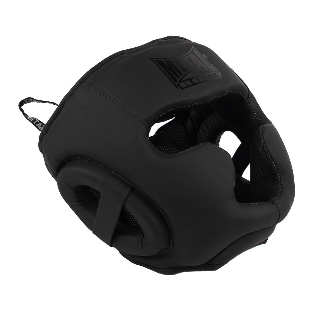 METAL BOXE - Kask bokserski zakryty, kolor czarny light