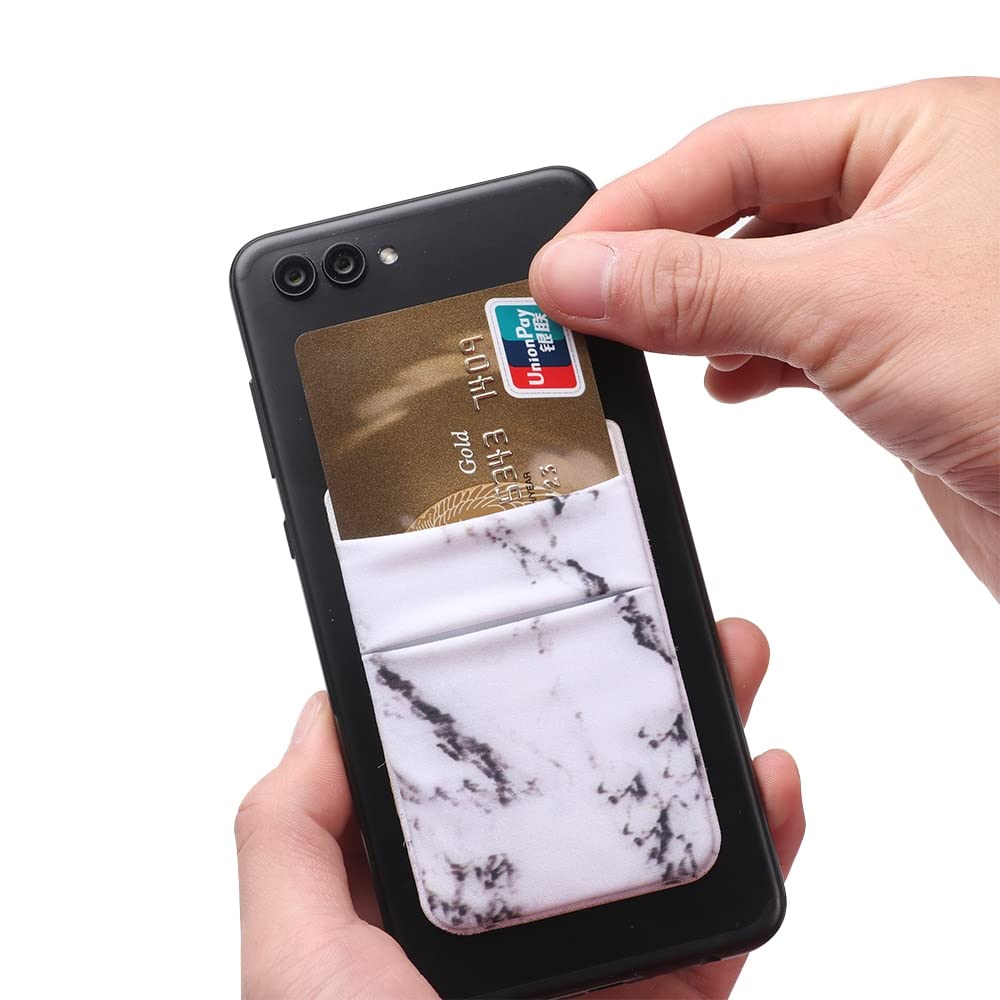 Portacarte adesivo per smartphone in lycra elastico per carte di credito e documenti d'identità adesivo 3M compatibile con iPhone telefoni Android e Samsung Galaxy confezione da 3 pezzi colore nero Portacarte adesivo per smartphone in lycra elastico per carte di credito e documenti d'identità adesivo 3M compatibile con iPhone telefoni Android e Samsung Galaxy confezione da 3 pezzi colore nero