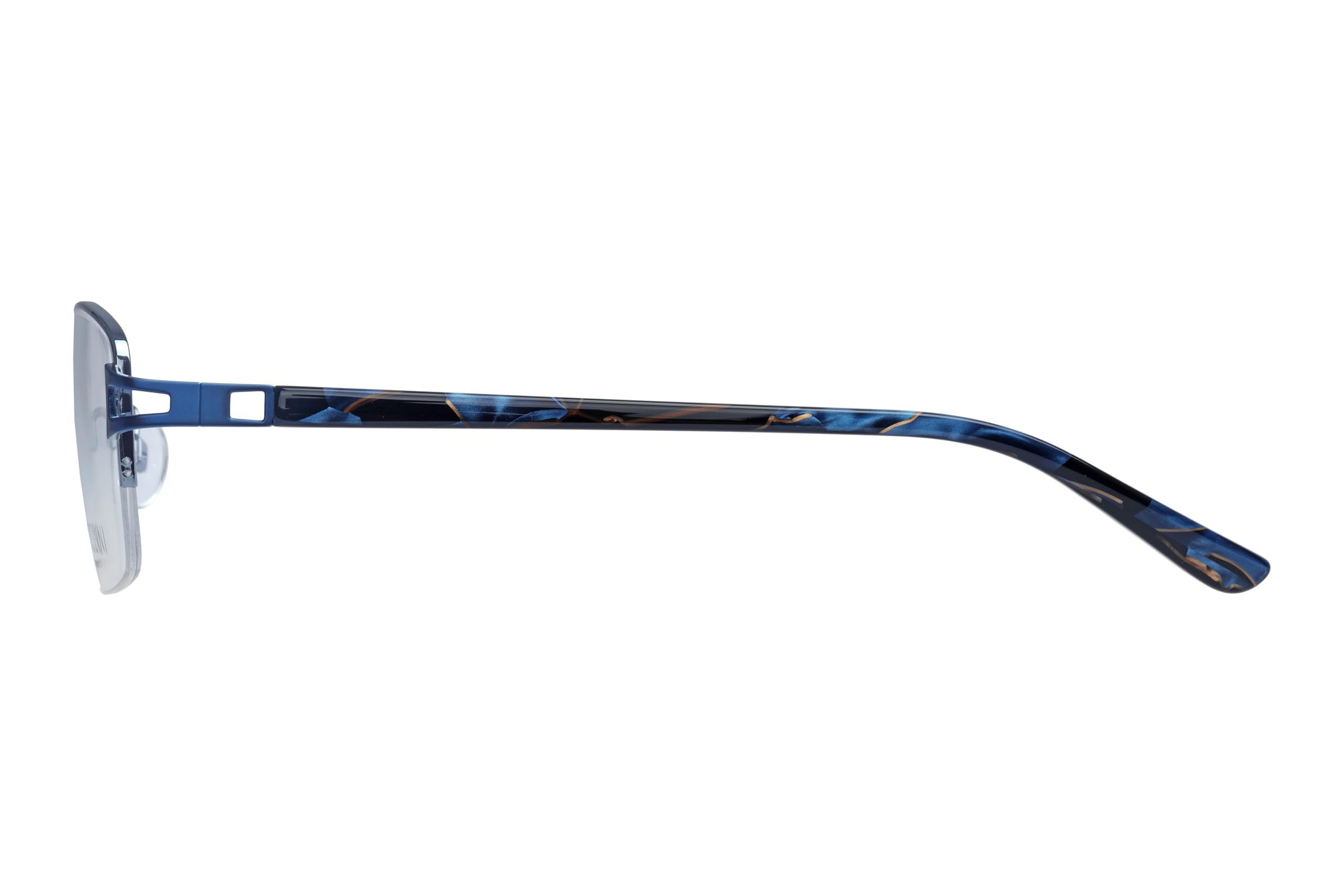 Puccini Brille mit Sehstärke für Damen optional mit Sonnenbrillentönung oder Blaulichtfilter, Rechteckig, gefertigt aus Metall (inklusive Brillenetui)