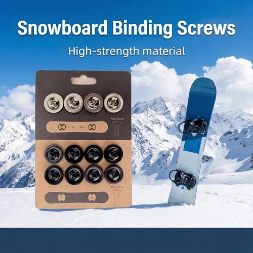 image for Generic Snowboard Binding Screws, Stainless Steel Replacement Hardware