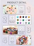 CrystalTears 20pcs Crystals Stars Set Healing Crystals Gemstones Star Stone Assorted Quartz Crystal Bulk Crystal Gifts for Women Men Christmas Meditation Reiki Chakra Healing Decoration - Image 3